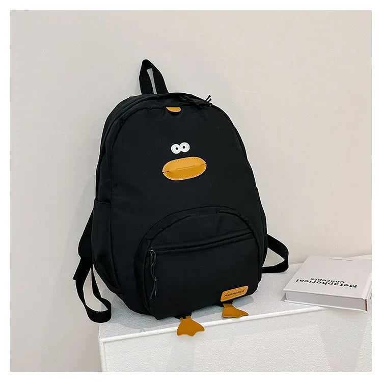 New Cartoon Duck Backpack Designer Cute Travel Bag Female College Student Versatile Korean Edition Girls' School Bag рюкзак