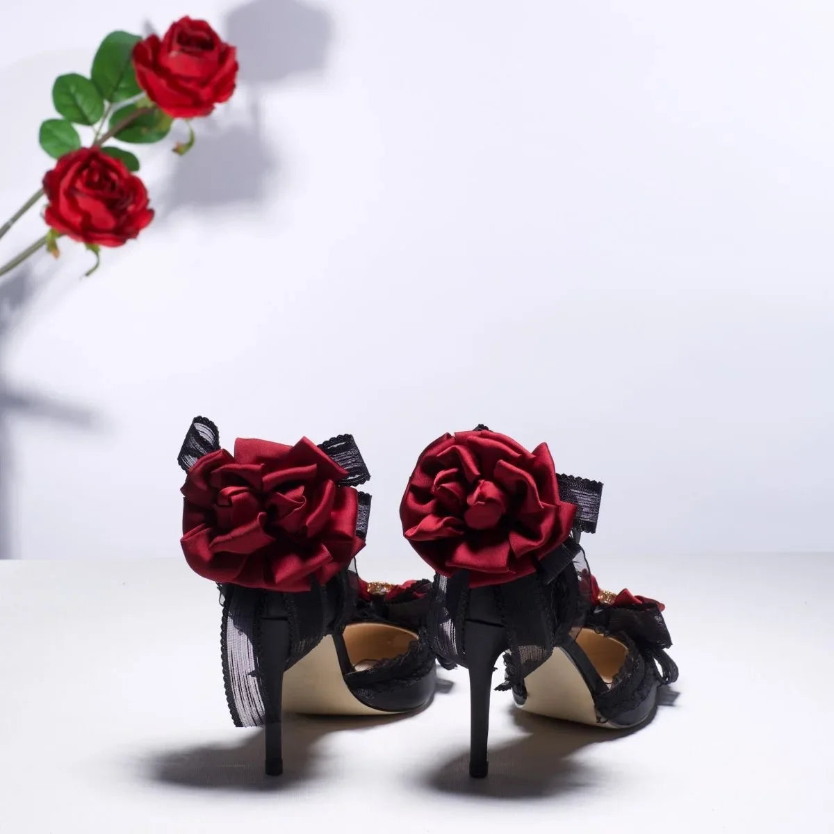 Gothic High Heels Y2K Shoes for Women Lolita Vintage Shoes Luxury Woman Mary Janes Red Heels Weddings Bridal Shoes High Quality