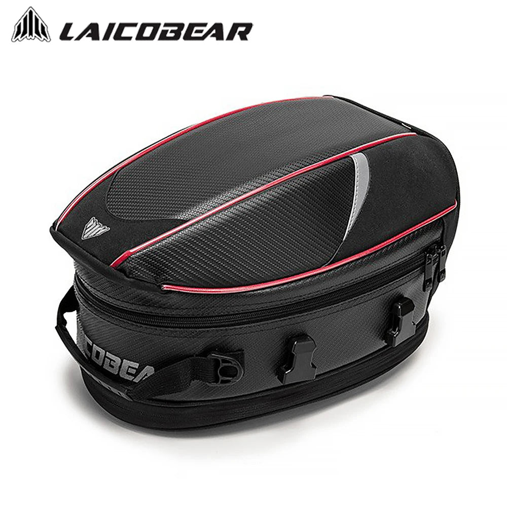 Motorcycle Back Seat Bag Waterproof Large Capacity Motorcycle Tail Bag Universal Motorbike Travel Luggage Saddle Bag