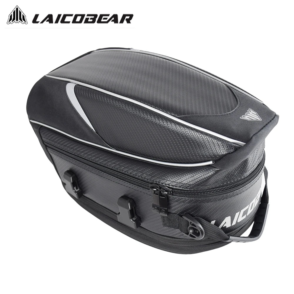 Motorcycle Back Seat Bag Waterproof Large Capacity Motorcycle Tail Bag Universal Motorbike Travel Luggage Saddle Bag
