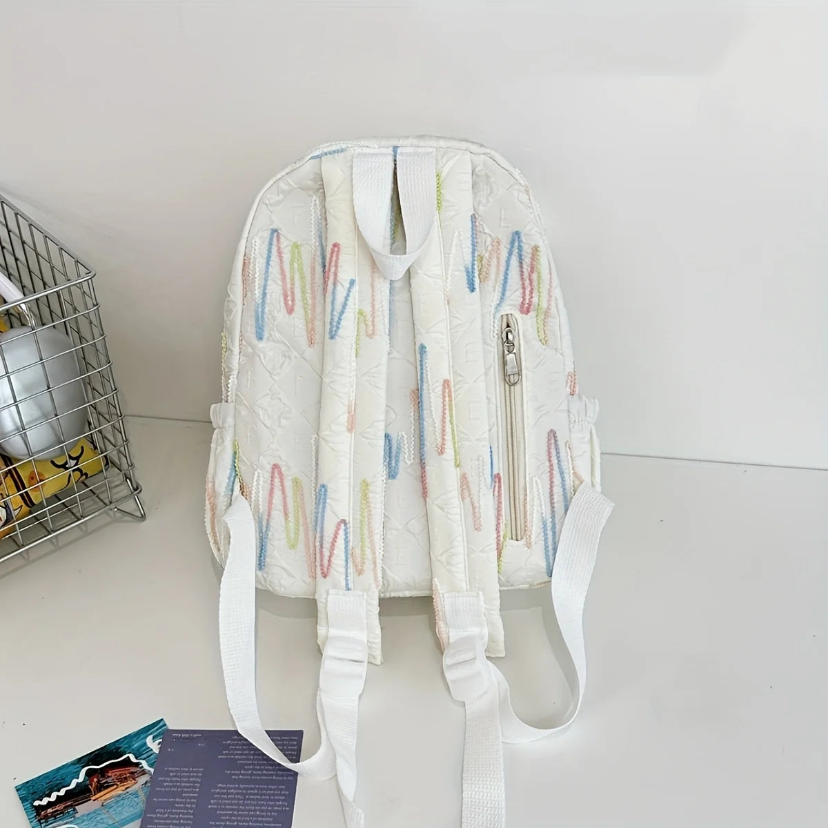 One lady fashion backpack made of nylon, suitable for students and college students