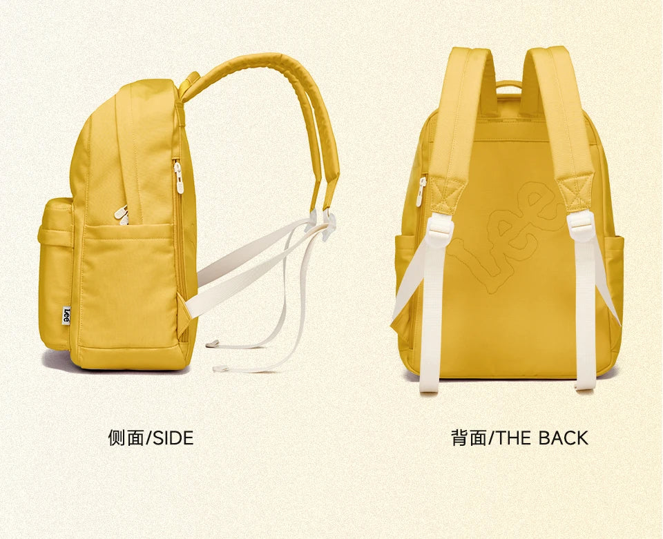 LEE Unisex Large Capacity Laptop School Bag for Women Man Leisure Oxford Waterproof Travel Backpack Candy Color Bookbag Trip
