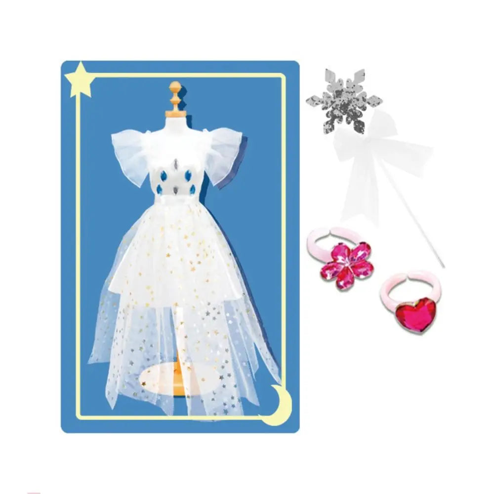 Intellectually Beneficial Clothing Design Handmade Material Bag Early Education Handcrafts Princess's Dress Material Set Cartoon