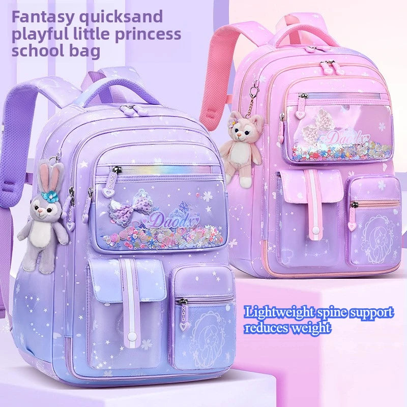 2025- Primary School Girls' Schoolbag Kawaii Lightweight Children's Bag Waterproof Bags Colorful Travel Backpack Mochilas Gifts