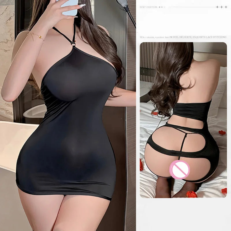 Pure desire hollowed out hip hugging skirt passionate nightclub uniform tempting pajamas fetish sexy adult womens clothing xxx