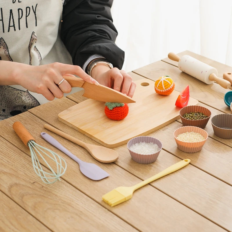 Silicone Baby Makeup Toys Set Simulation Pretend Cosmetics Toys Girls Playing House Game Children Early Education Montessori Toy