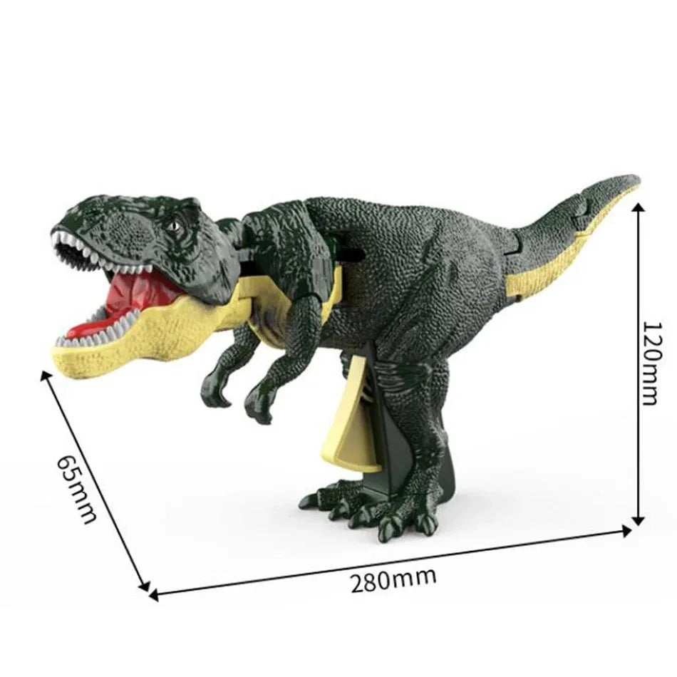 Children's Dinosaur Fidget Toy Decompression Telescopic Spring Swing Creative Battery-Free Swing Toy Christmas Gift for Kids