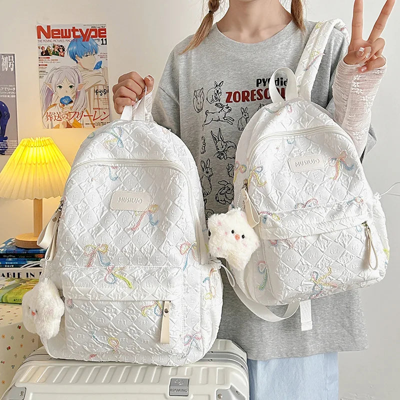 2025 Minimalist College Backpack - Large Capacity Laptop Bag, Waterproof Nylon School Bag with Padded Straps for Teens Ages