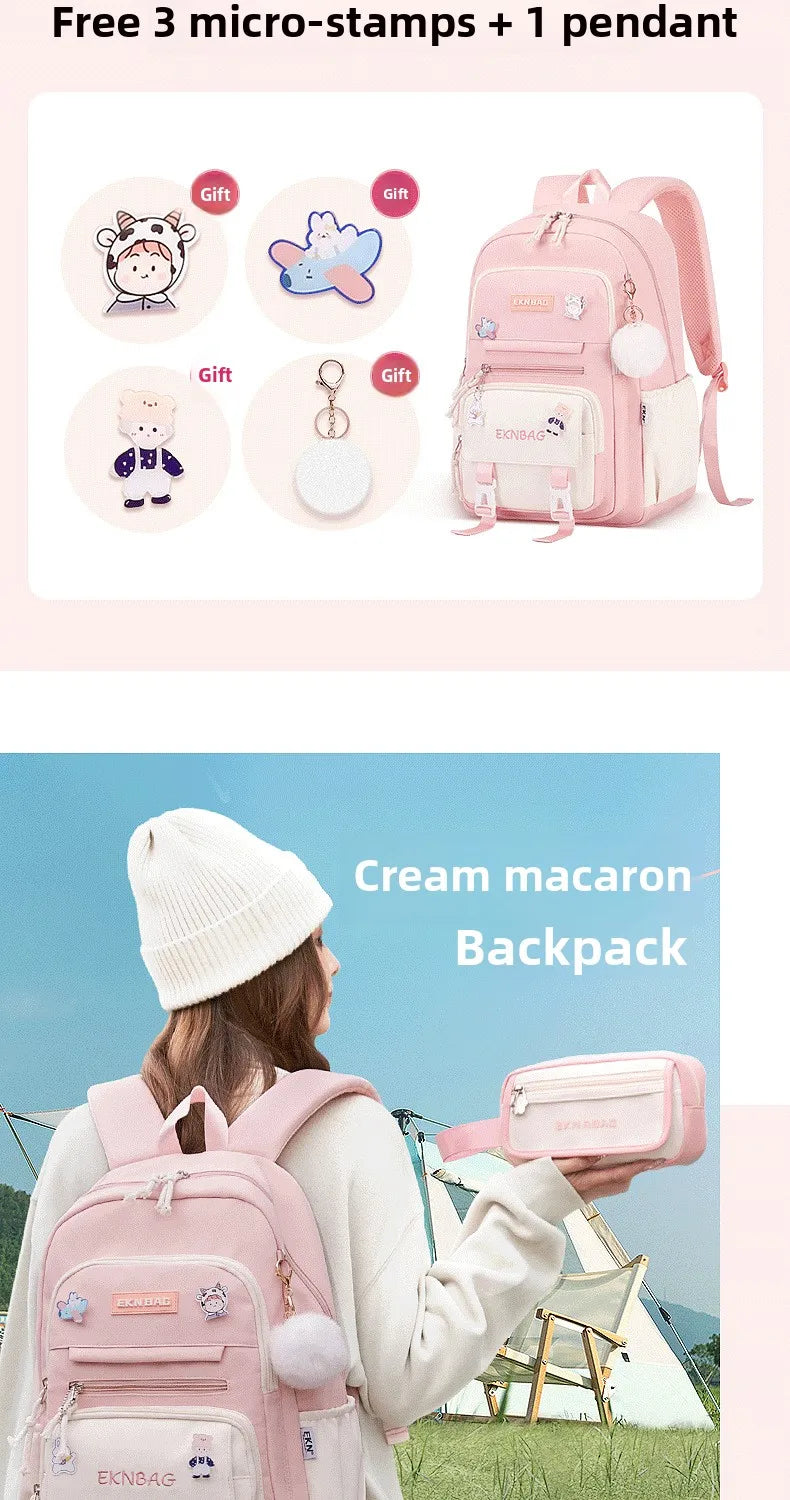 Child Girl Backpacks Primary Junior High School Bags for Girls Children Kids Bookbag Backpack New 2025 Back to School Girl Gift