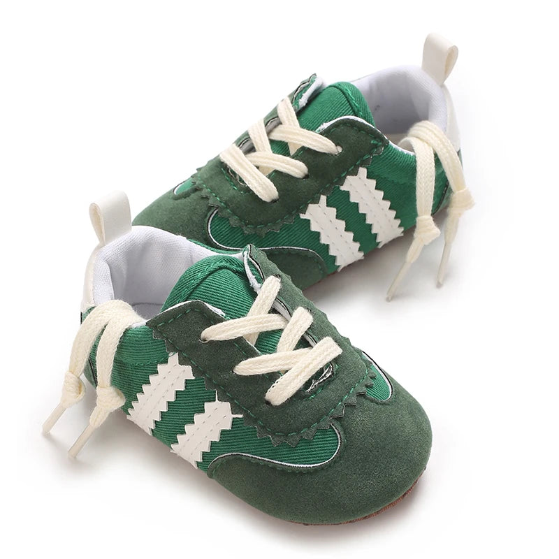 Hot Selling Baby Casual Sports Shoes Spring and Autumn Girls and Boys High Quality PVC Sole Anti Slip Prewalker Shoes