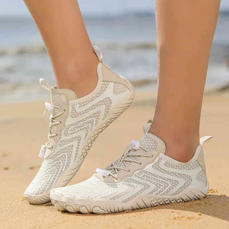 Sports Water Shoes Are Casual, Breathable, Lightweight, Quick-Drying, Barefoot, Suitable for Beach Vacation, Surfing, Swimming, Fishing, Diving, Fitness Training, Outdoor River Tracking, Adjustable Fit
