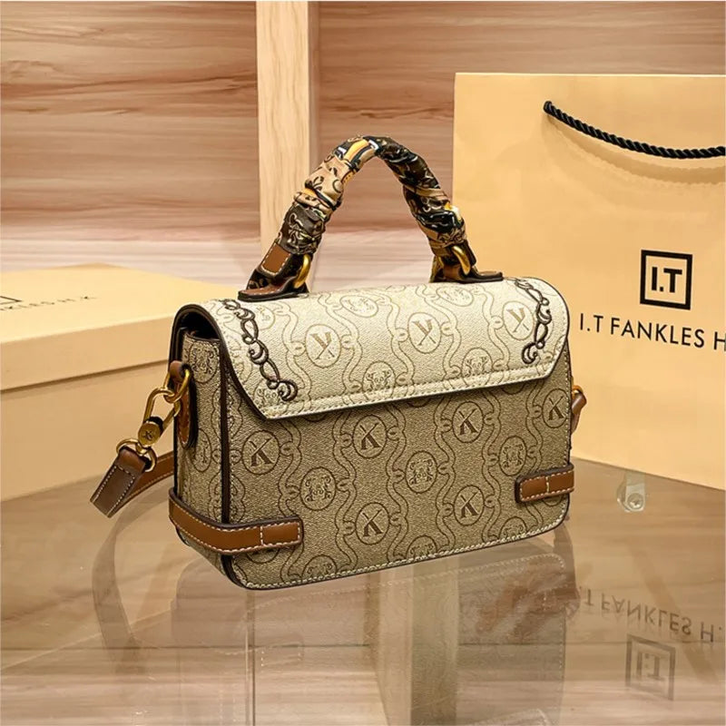 Light luxury brand women's bag 2025 Spring Xiamen new fashionable and versatile high-end handbag single shoulder crossbody bag