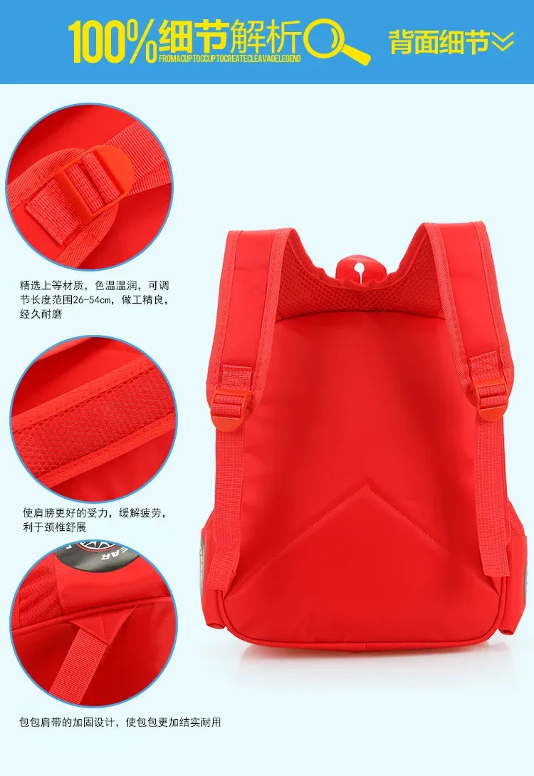 Cartoon Disney Cars 95 Series Kindergarten Safety Schoolbag 3D Car Shape Large Capacity Backpack Boys And Girls Surprise Gifts
