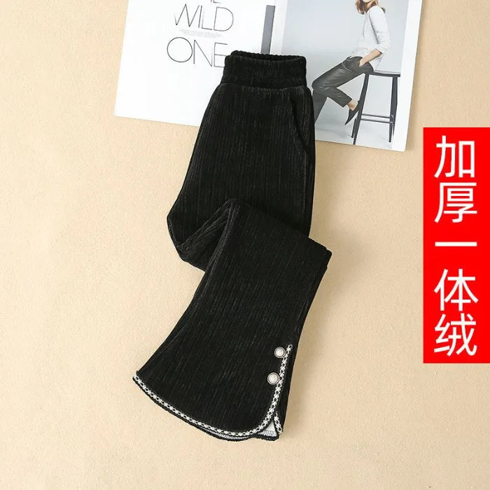Autumn and Winter New Girls' 2025 Flared Pants, Casual and Stylish, Versatile, Suitable for Baby Girls To Wear Sporty and Trendy