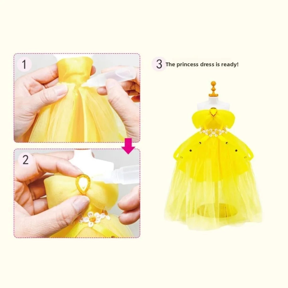 Intellectually Beneficial Clothing Design Handmade Material Bag Early Education Handcrafts Princess's Dress Material Set Cartoon