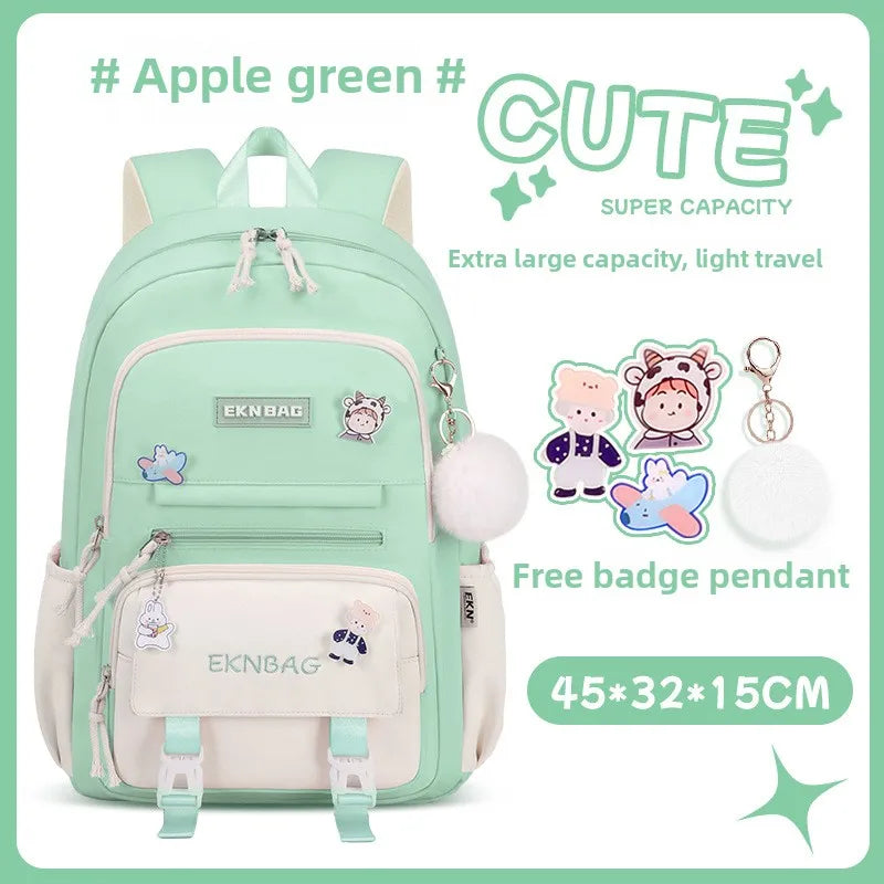 Child Girl Backpacks Primary Junior High School Bags for Girls Children Kids Bookbag Backpack New 2025 Back to School Girl Gift