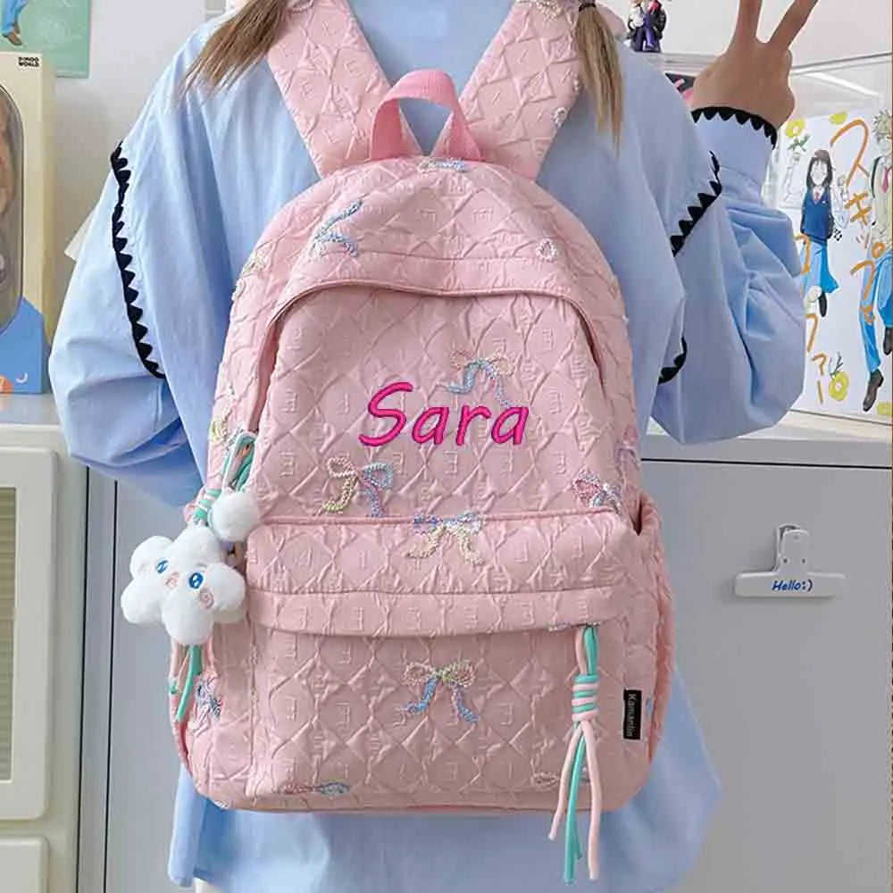 New Cute Western-style Children's Backpack, Cartoon Dolphin Kindergarten Snack Bag, Personalized Embroidery Unique Holiday Gift