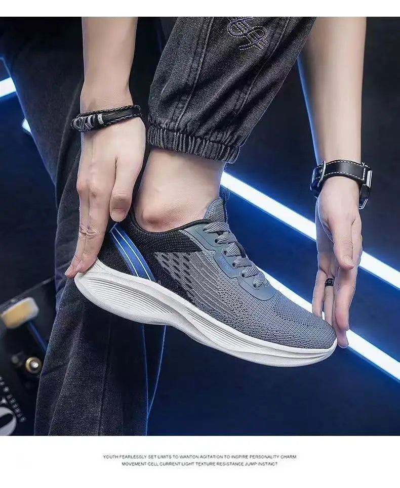 Men's Running Shoes 2025 Spring Lightweight Breathable Mesh Upgraded Version Soft Bottom Casual Sport Sneakers