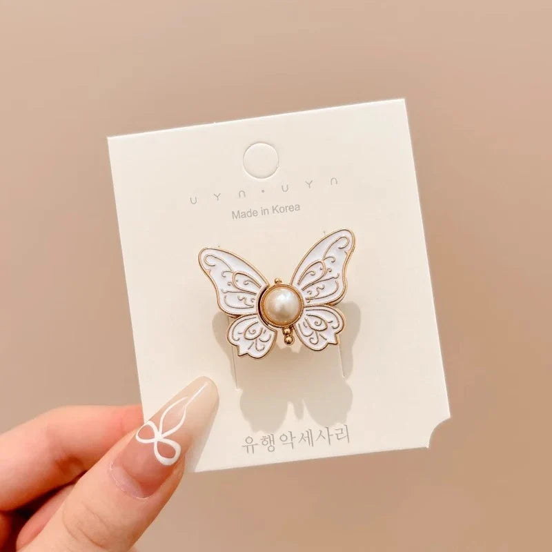 Adjustable Clips Butterfly Jeans Button For Pant Skirts Waist Tightener Buckle Snap Button Adjuster Pants Pin Retractable Button