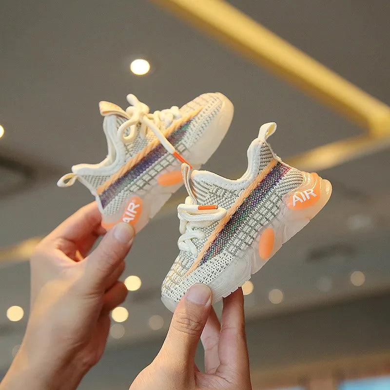 Children'S Iightweight Casual Coconut Shoes Breathable Woven First Walkers Soles For Babies, Boys Girls. Non Slip Outdoor Sports