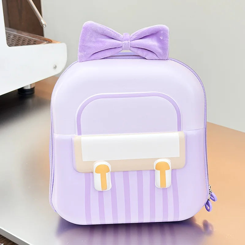 Kindergarten Small Schoolbag Sweet Bow Lightweight Boys And Girls Eggshell Shoulder Bag New Children Fashion Backpacks