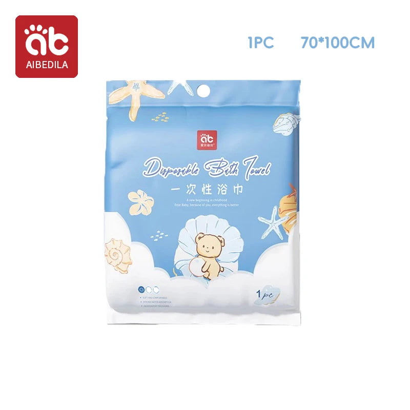 AIBEDILA Disposable Bath Towel Baby Bath Towel Skin-friendly Thick Bath Towel Face Travel Portable Face Towel Highly Absorbent