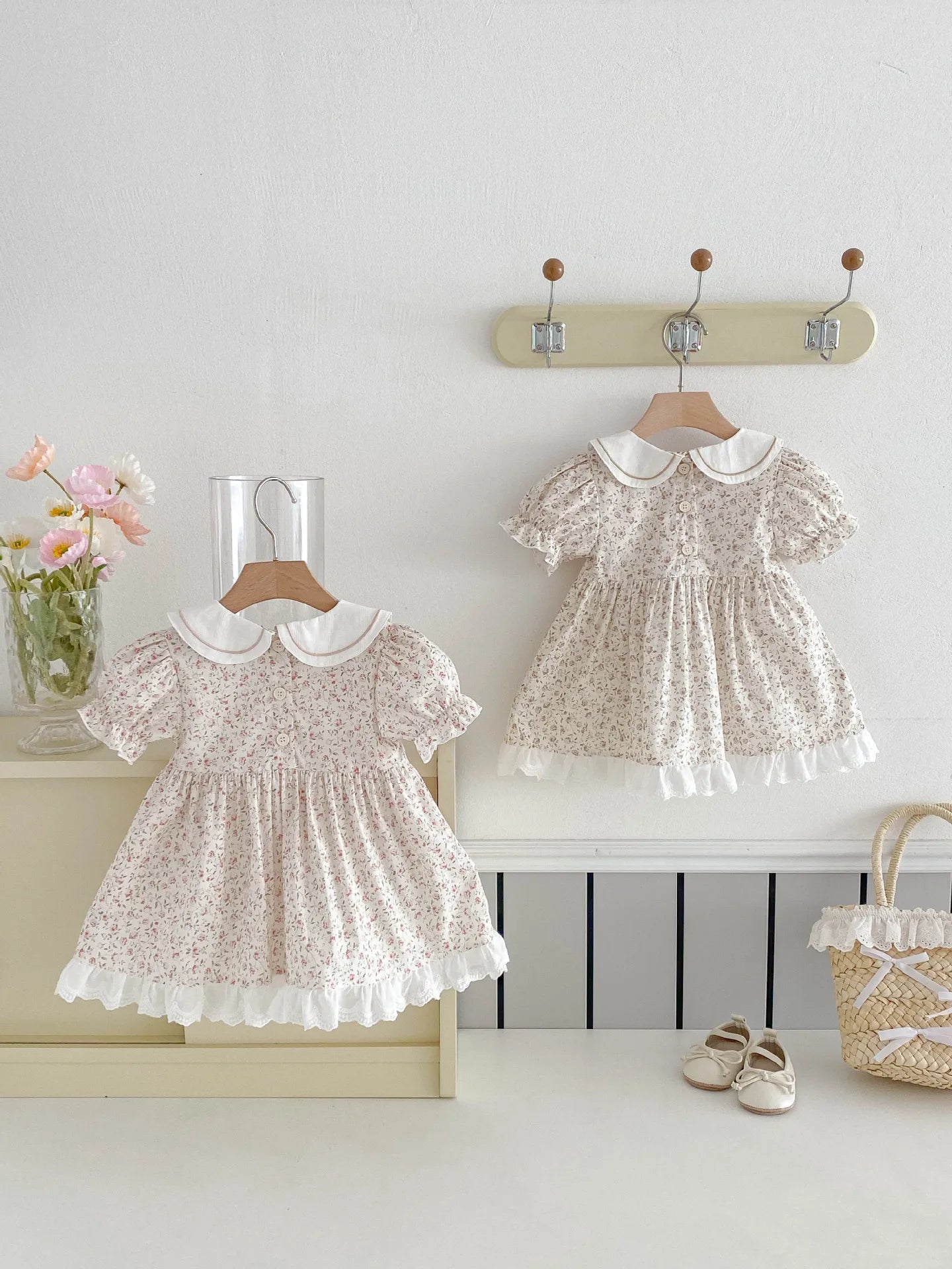 Girls' Dress Summer Dress 2025 New Stylish Children's Floral Princess Baby One Year Old Dress Summer