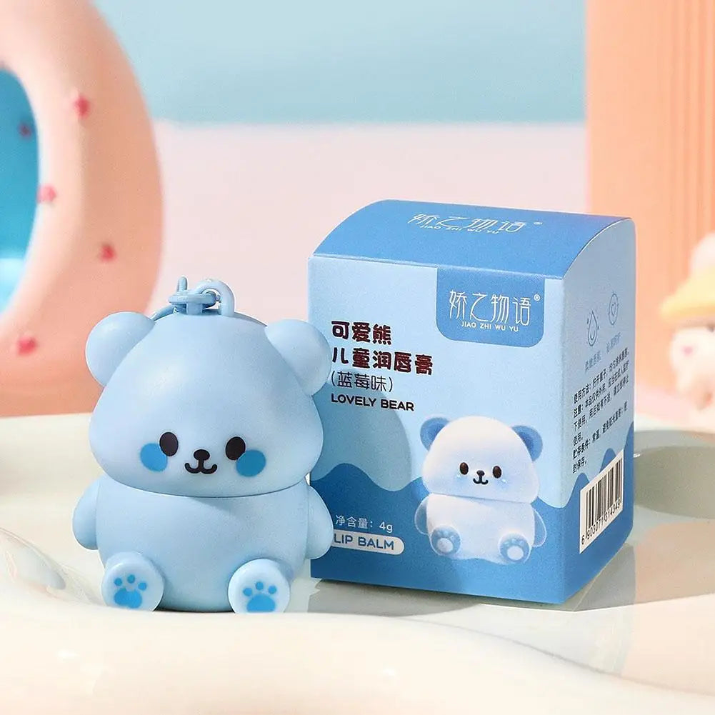 Children's Little Bear Lip Balm Moisturizing Anti-cracking Anti-peeling Baby Lip Balm Gentle Non Irritating Lip Skincare