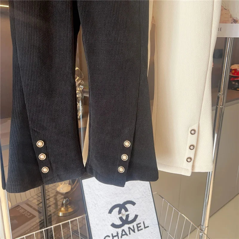 New Girls Flared Pants Kids Thin Cotton Trousers Spring Autumn Fashion Bell-bottom Trousers Teen Sweatpants 4-12 Years