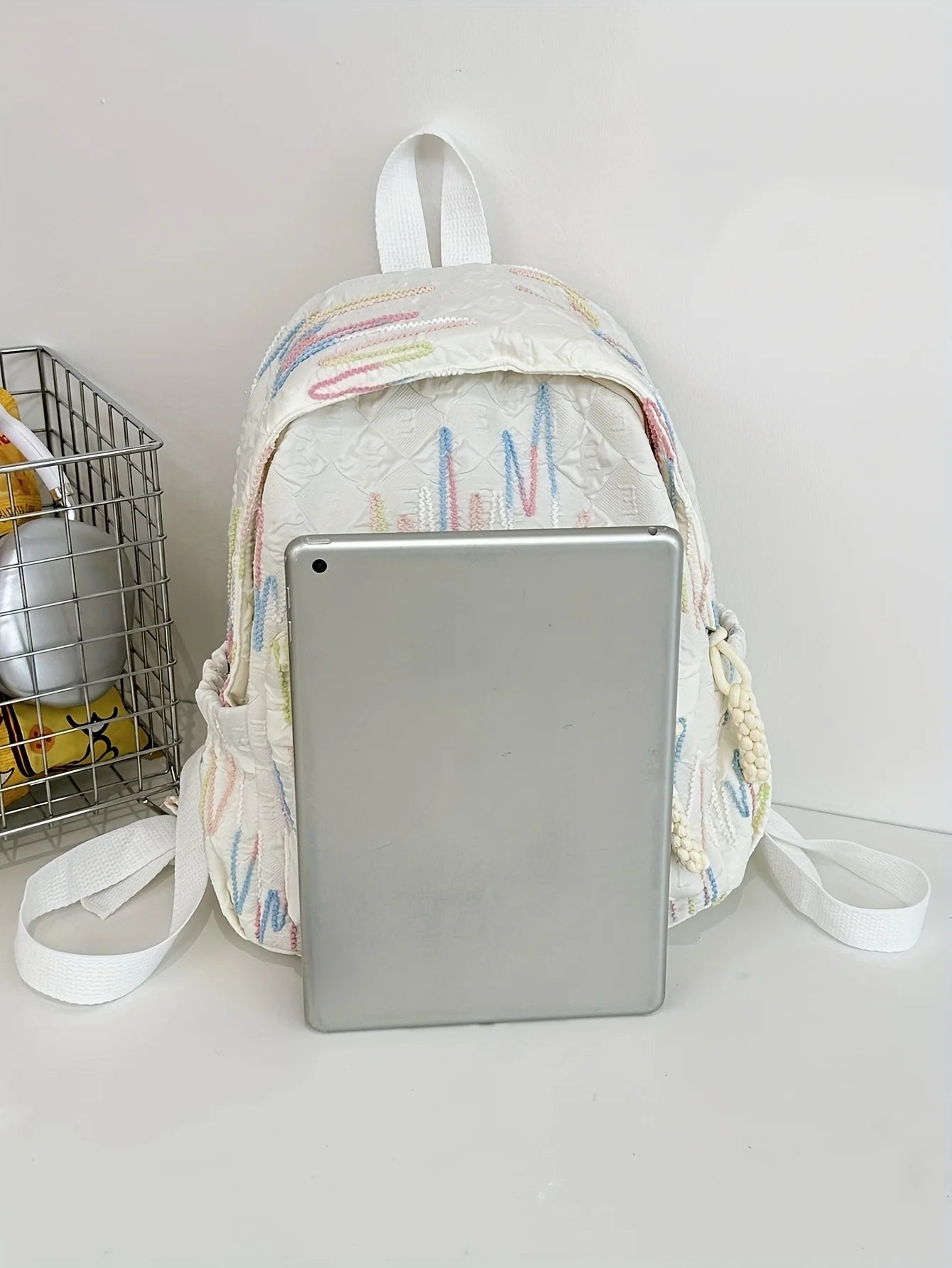 One lady fashion backpack made of nylon, suitable for students and college students