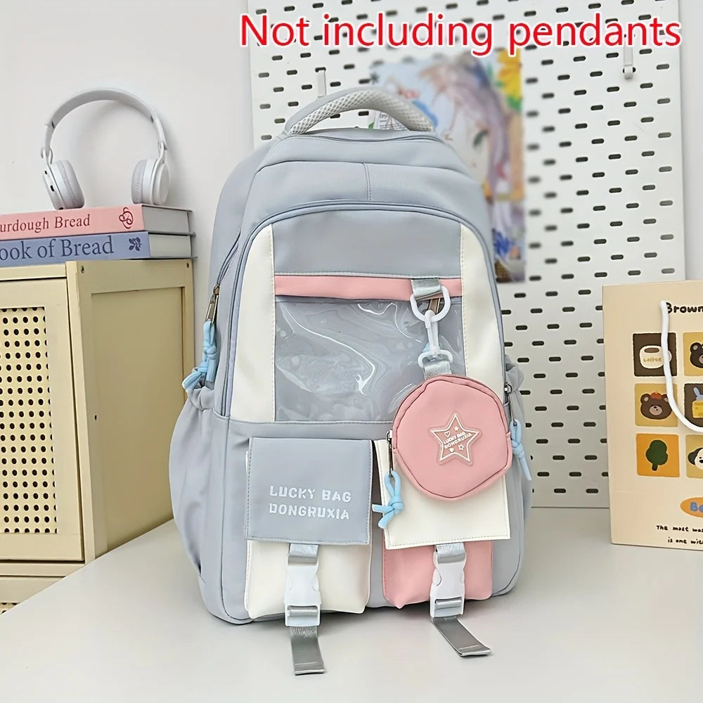 College Backpack for Middle School and High School Students, Versatile Large Capacity Backpack, Computer Backpack