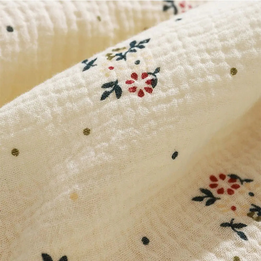 Cotton Baby Blanket Soft Breathable Cover Blanket for Infant Skin-friendly Bear Printed Nap Sleeping Rug Dormitory