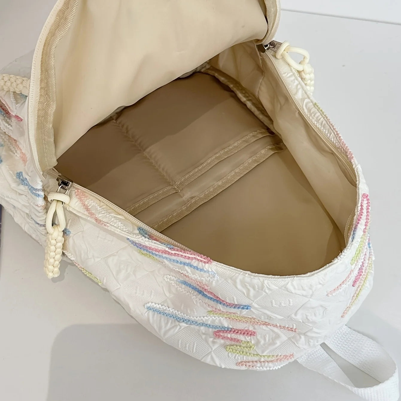 One lady fashion backpack made of nylon, suitable for students and college students
