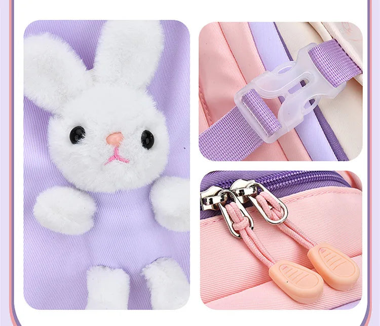 cute school backpack girls schoolbag waterproof book bag student backpack with many pockets elementary school bags for children