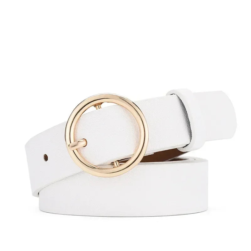 Women PU Leather Waistbands Adjustable Belts Fashion Casual Pin Buckle Belts for Waist Strap Jeans Skirt Men Female