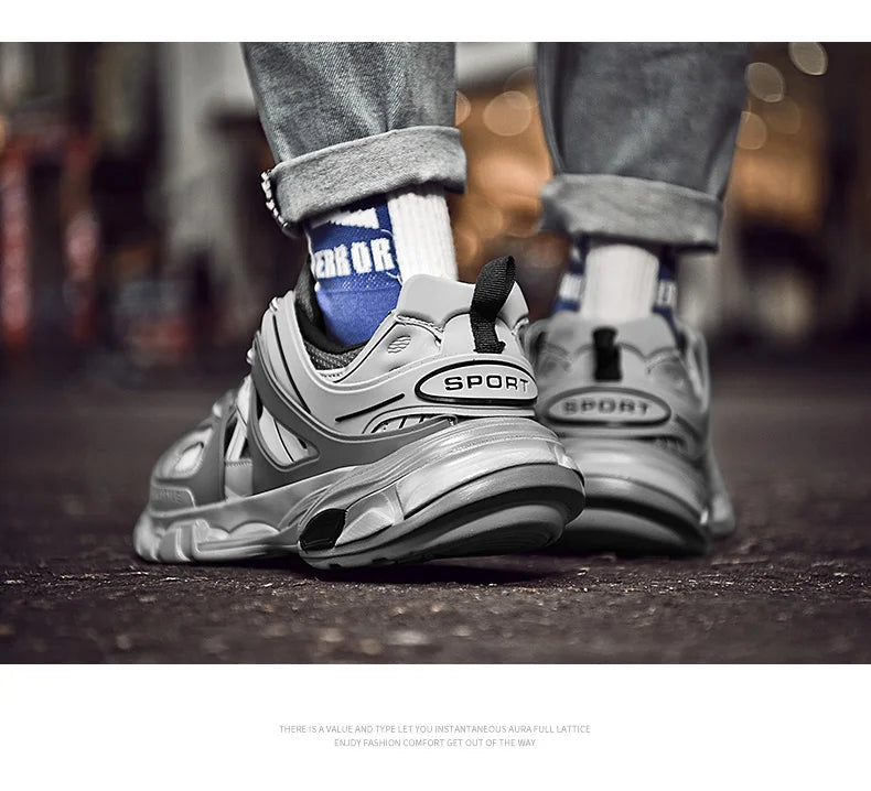 Women's Luxary Chunky Sneakers 2025 Mesh Breathable Shoes for Men Sports Running Casual Ladies Fitness Vulcanize Shoes