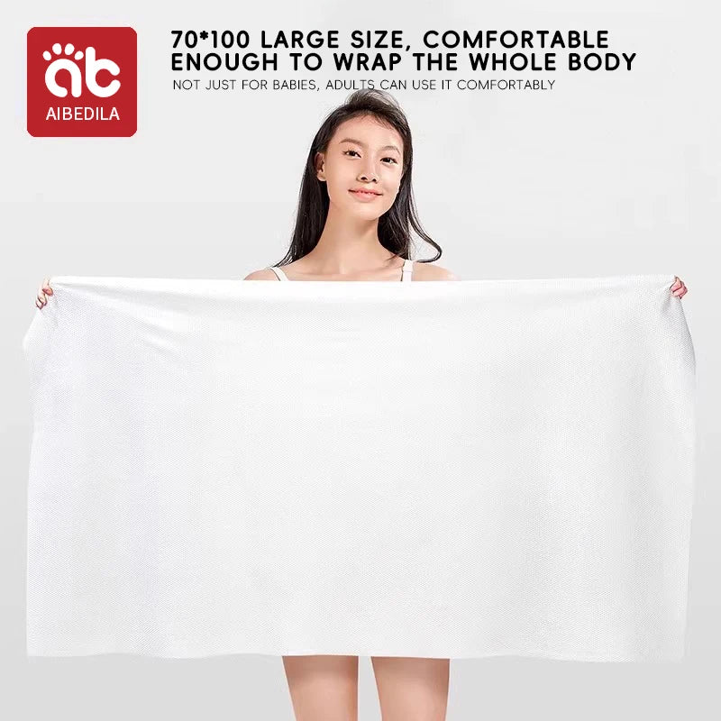 AIBEDILA Disposable Bath Towel Baby Bath Towel Skin-friendly Thick Bath Towel Face Travel Portable Face Towel Highly Absorbent