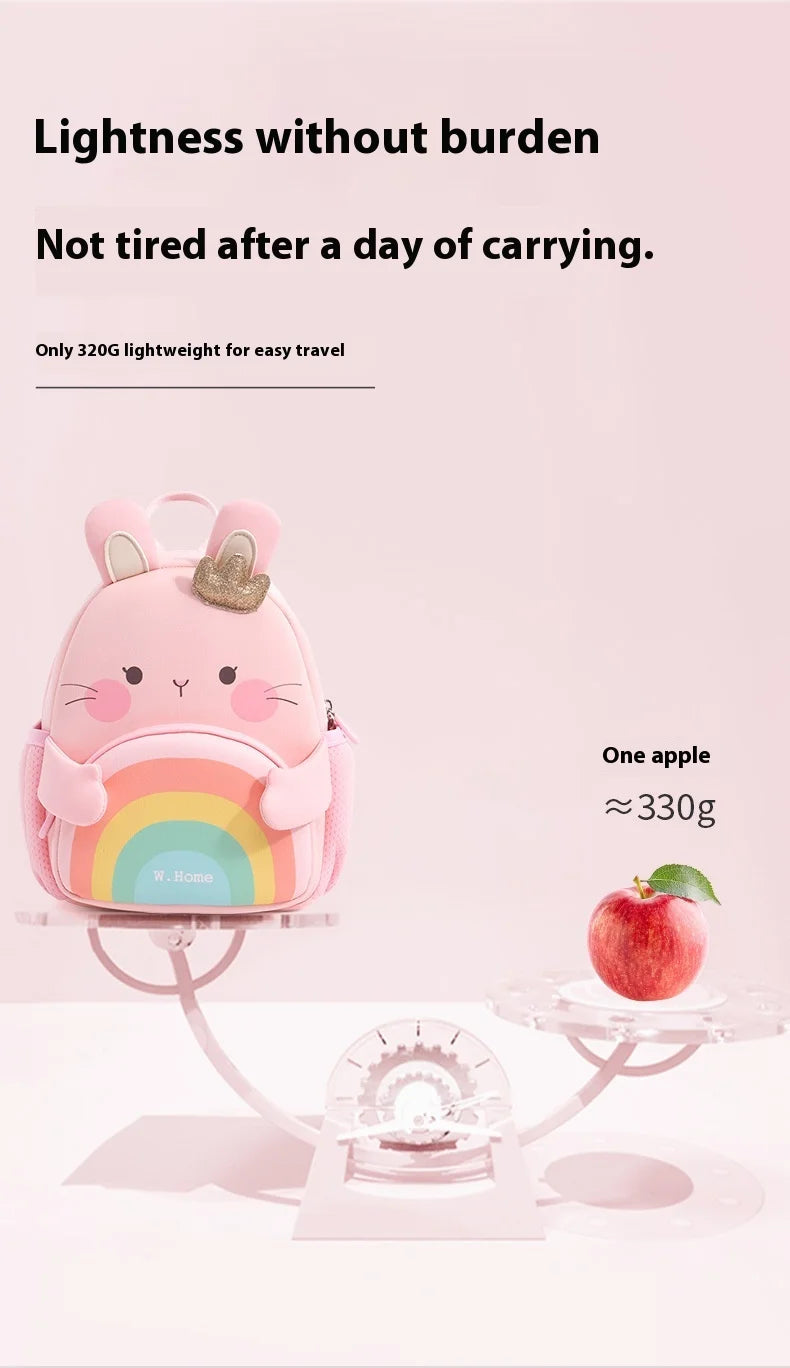 2025 New Arrival Cute Bear & Bunny Kids Backpack - Lightweight School Bag for Preschool Boys Girls, Adorable Toddler Travel Bag