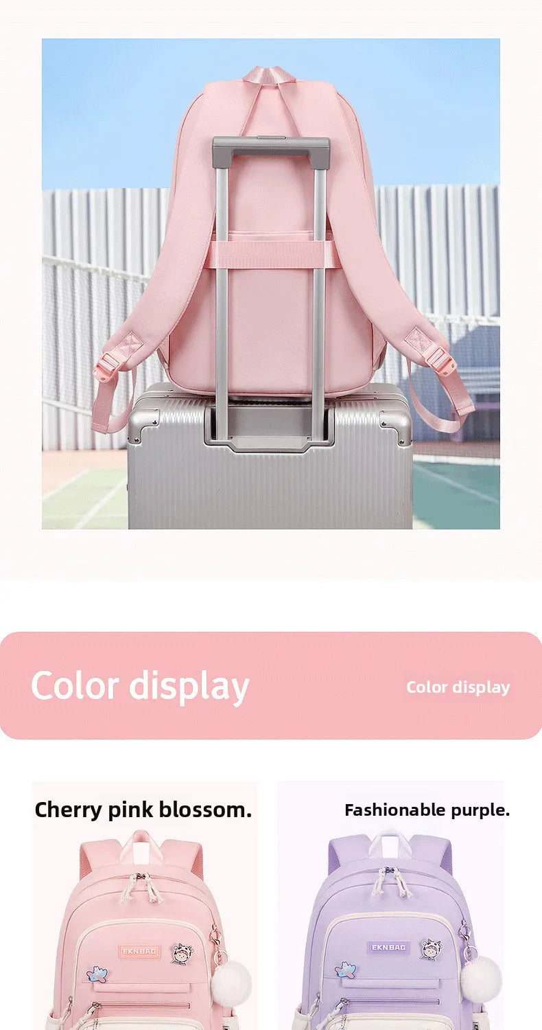 Child Girl Backpacks Primary Junior High School Bags for Girls Children Kids Bookbag Backpack New 2025 Back to School Girl Gift