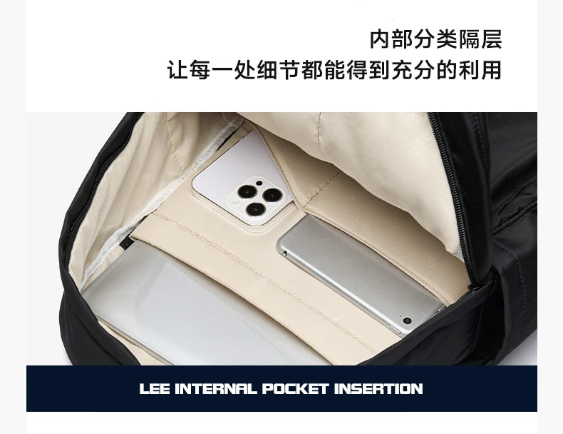 LEE Unisex Large Capacity Laptop School Bag for Women Man Leisure Oxford Waterproof Travel Backpack Candy Color Bookbag Trip