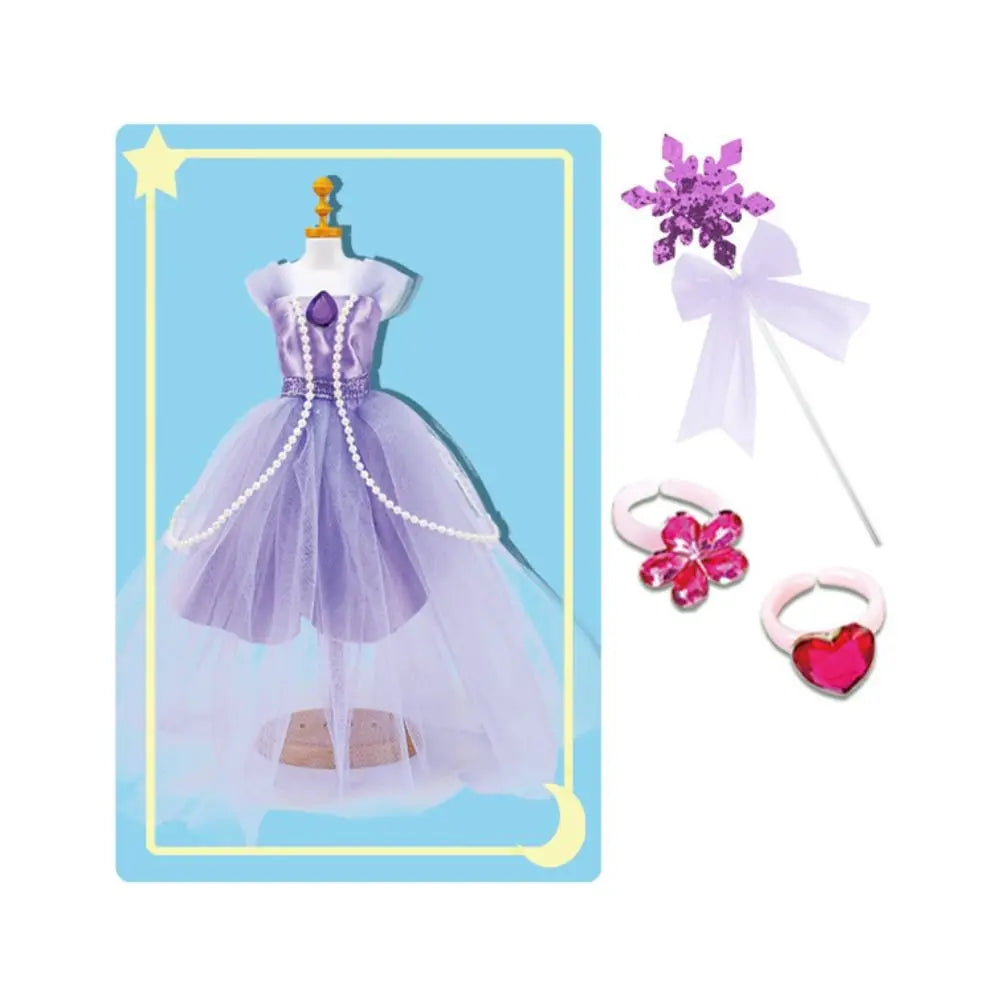 Intellectually Beneficial Clothing Design Handmade Material Bag Early Education Handcrafts Princess's Dress Material Set Cartoon