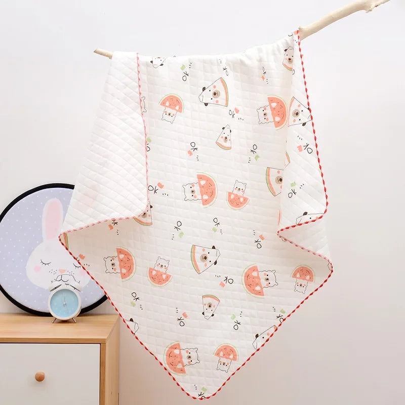 Baby Blanket Cotton Baby Skin Friendly Windproof Swaddle Blanket Newborn Napping Air-conditioned Quilt Multifunctional Blanket