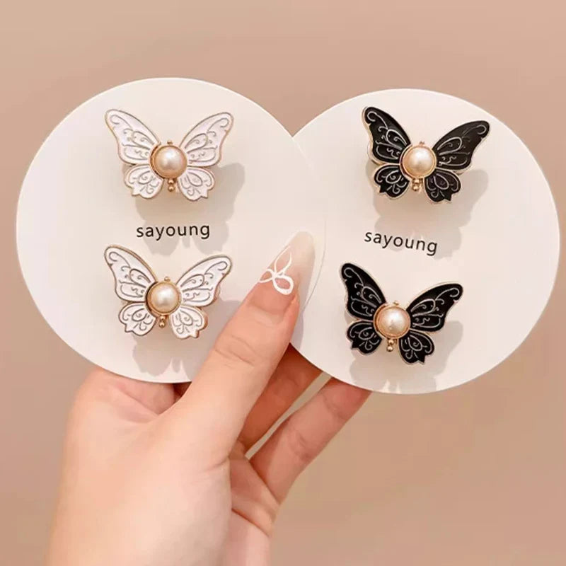 Adjustable Clips Butterfly Jeans Button For Pant Skirts Waist Tightener Buckle Snap Button Adjuster Pants Pin Retractable Button