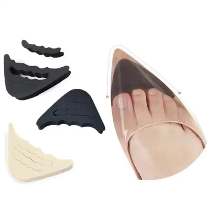 1Pair Forefoot Insert Pads heels Toe Plug Half Toe Filler Inserts Adjustable Toe Plug Reusable Shoe Filler for Too Big Shoes