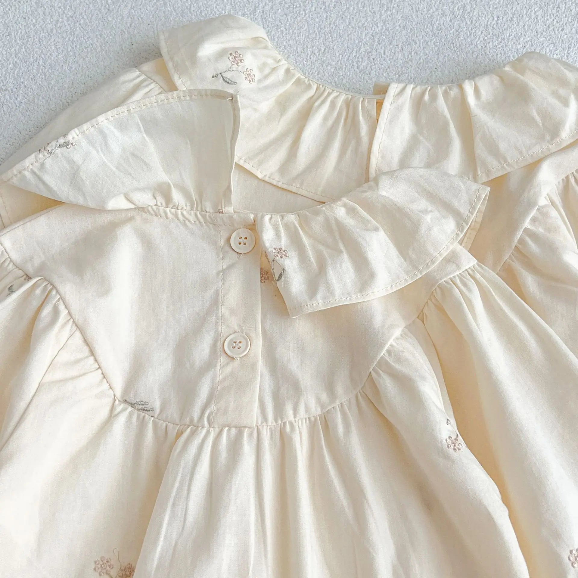 2026 New Baby Girl Party Dress Kids Long Sleeved Dress Spring 2-6Y Cotton Embroidery Baby Lapel Dress Princess sweet Dresses