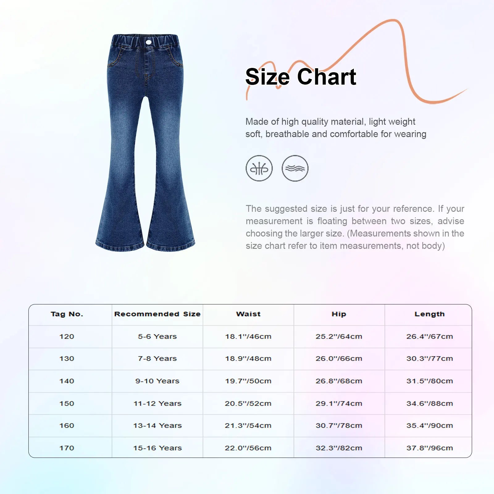 Kids Cowgirl Cute Flare Bootcut Jeans Bell Bottoms Slim Fit Jeans for Girls Casual Denim Long Pants Trousers Streetwear Pants