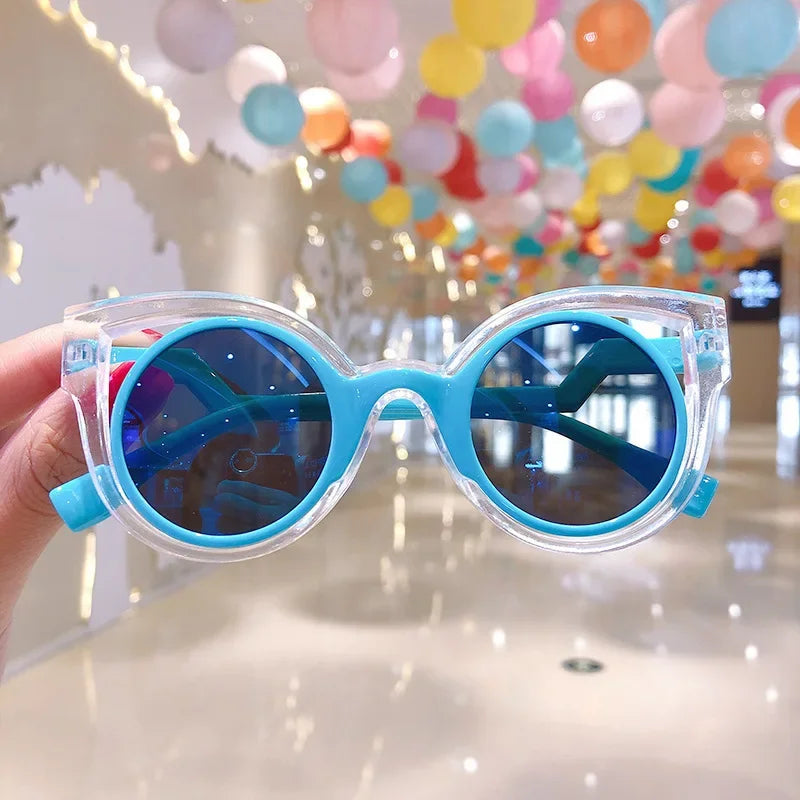 Fashion Children's Sunglasses Baby Anti-Radiation Sun Glasses Girl Boy Cute Cartoon Bear Anti-Glare Sunglasses Stylish Goggles