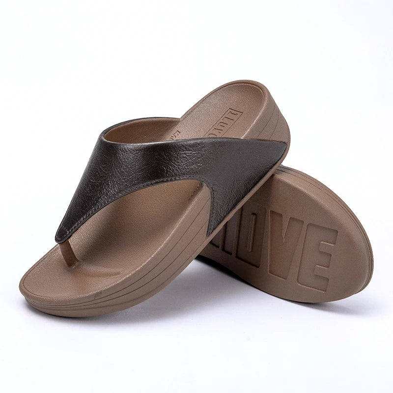 Ladies Large Size Summer Casual Sandals 2025 New Sle Thong Slippers Beachwear Anti-Slip Soft Bot Flip Flops