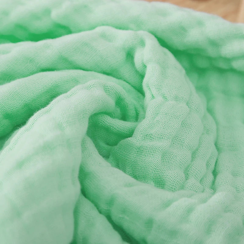 Six Layers of Pure Cotton Gauze Solid Color Bath Towel Soft Skin Absorbent 85*85cm