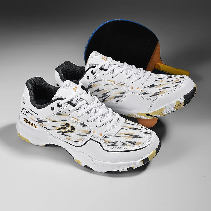 Men and Women Blue Athletic Shoes with Anti-Slip Sole for Indoor and Outdoor Sports High-quality Badminton Trainers for Student